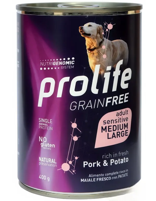 Prolife Sensitive GrainFree Maiale e Patate 400g