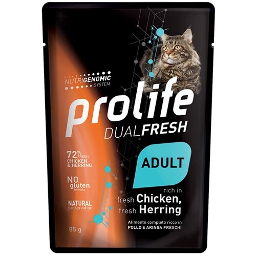 Prolife Dual Fresh Adult 85g Pollo e Aringa