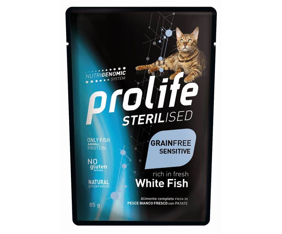 Prolife Sterilised Grain Free Adult 85g Pesce Bianco
