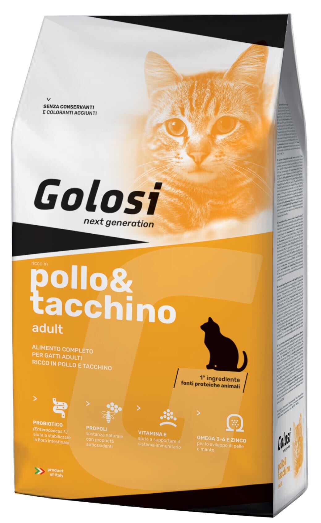 Golosi Cat Adult Pollo e Tacchino – Crocchette Complete per Gatti Adulti 7.5kg