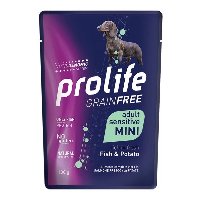 Prolife Sensitive GrainFree Adult Pesce e Patate Mini 100g
