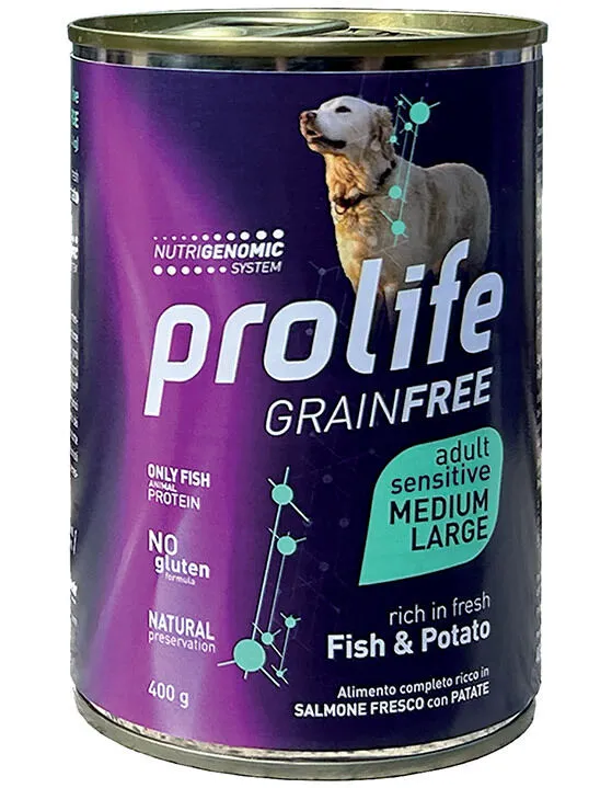 Prolife Sensitive GrainFree Pesce e Patate 400g