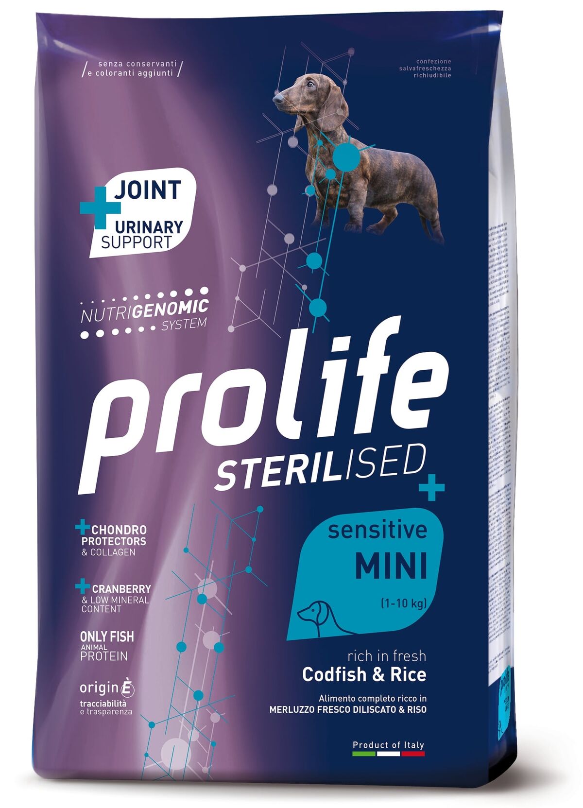 Prolife Sterilised Sensitive Adult Mini Merluzzo e Riso 7kg