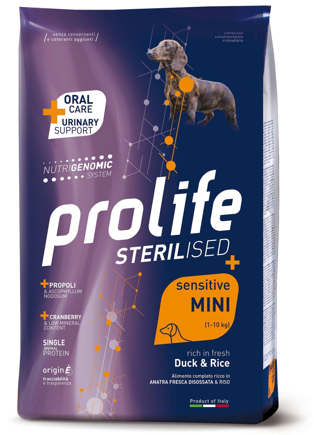 Prolife Sterilised Sensitive Adult Mini Anatra e Riso 7kg
