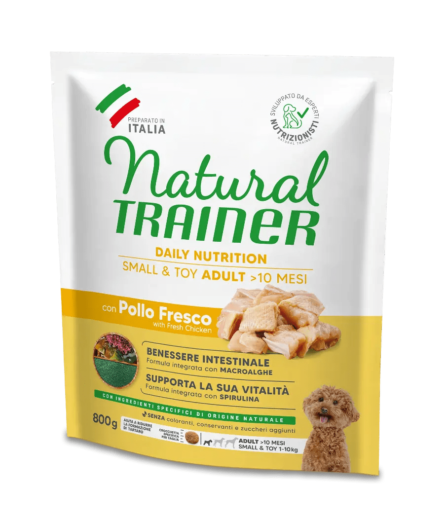 Natural Trainer Small&Toy Adult con Pollo Fresco 800g