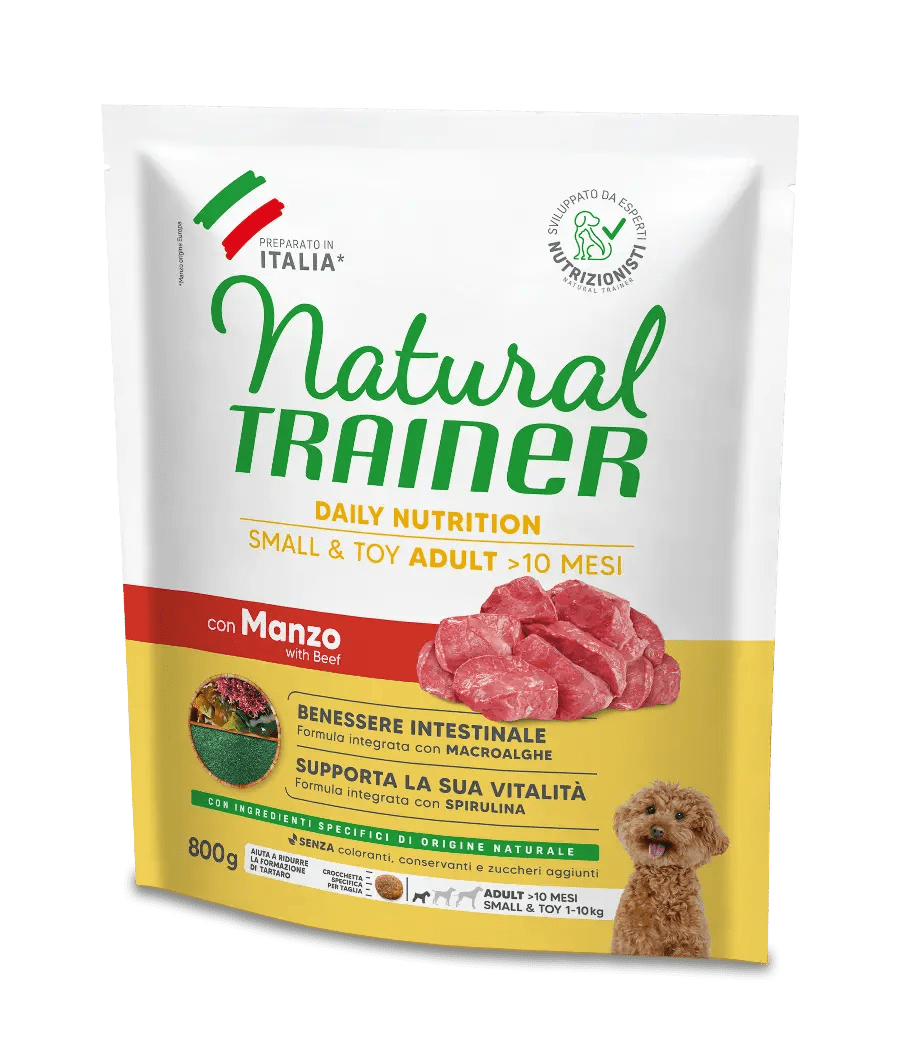 Natural Trainer Small&Toy Adult con Manzo 800g