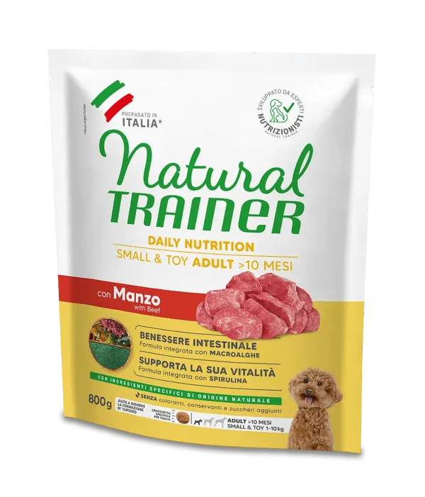 Natural Trainer Small&Toy Adult con Manzo