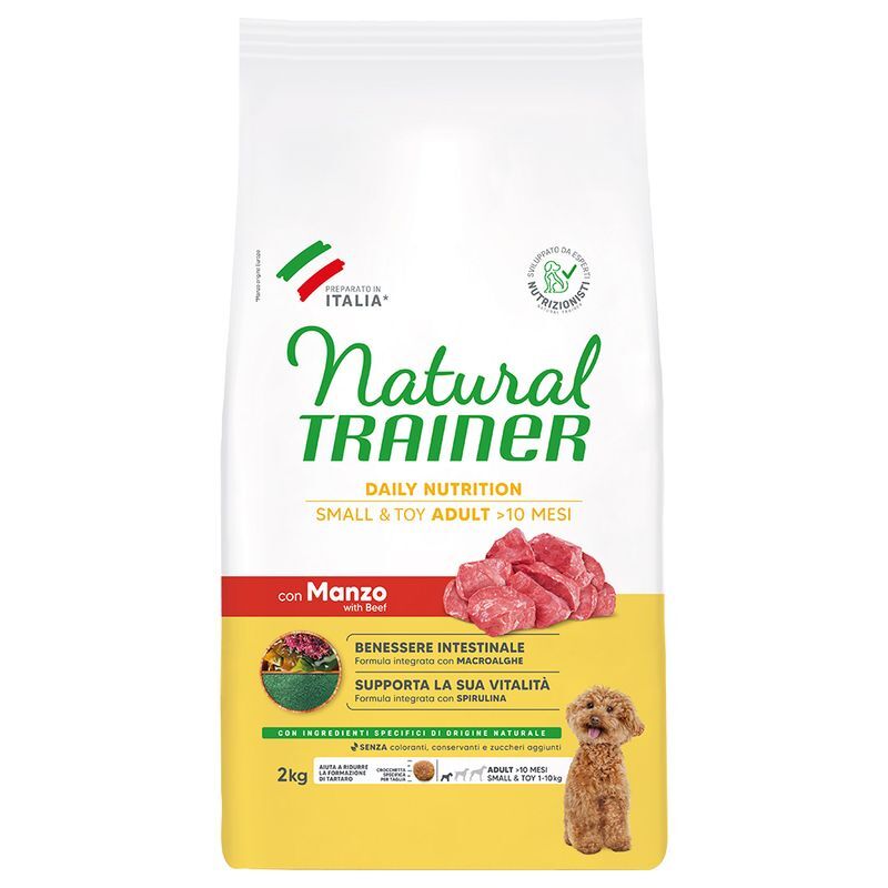 Natural Trainer Small&Toy Adult con Manzo 2kg