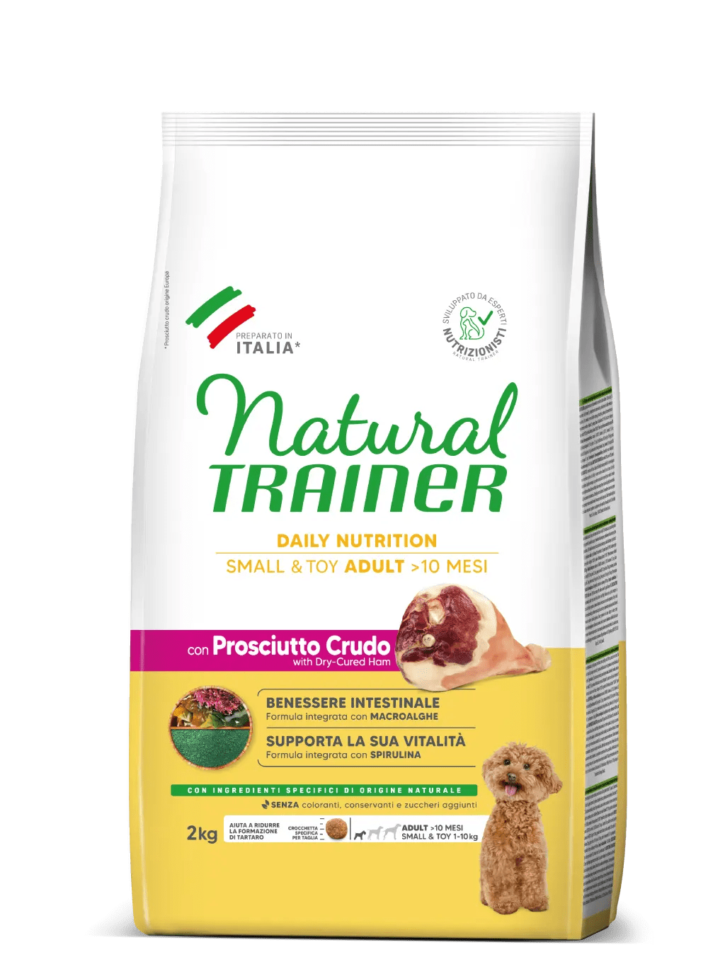 Natural Trainer Small&Toy Adult con Prosciutto Crudo 2kg