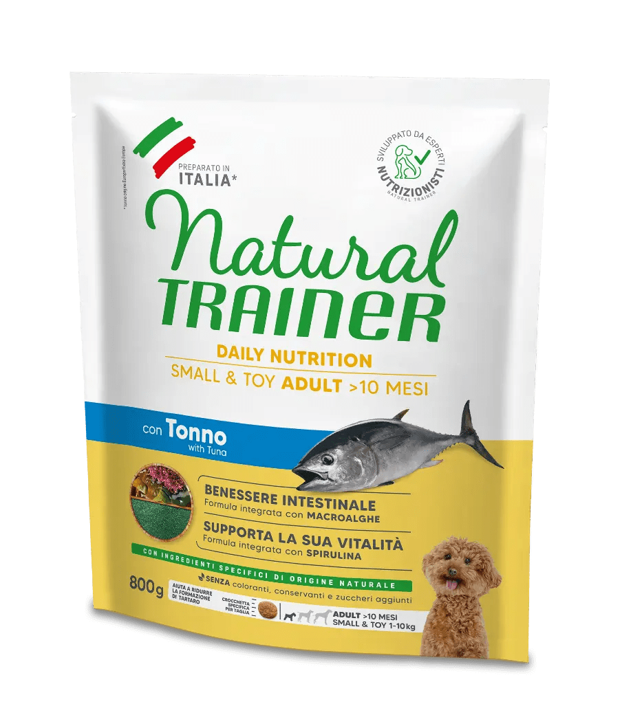 Natural Trainer Small&Toy Adult con Tonno 800g