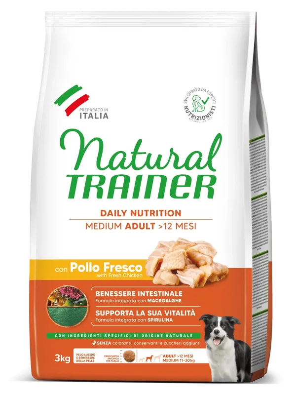 Natural Trainer Medium con Adult Pollo Fresco