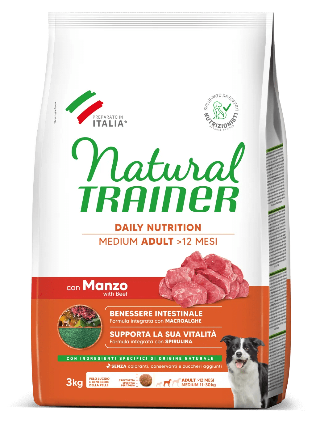 Natural Trainer Medium Adult con Manzo 3kg