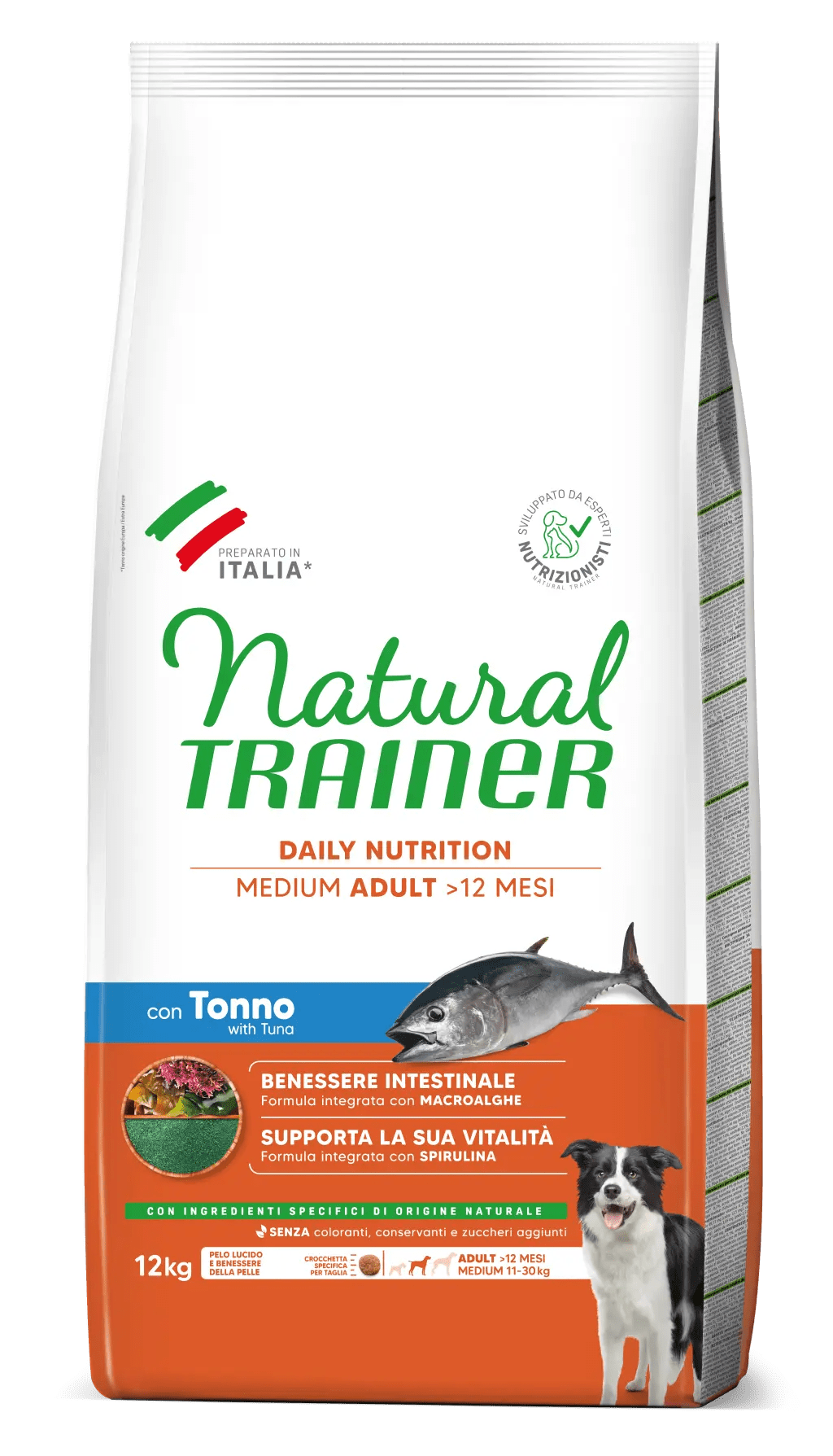 Natural Trainer Medium Adult con Tonno 12kg
