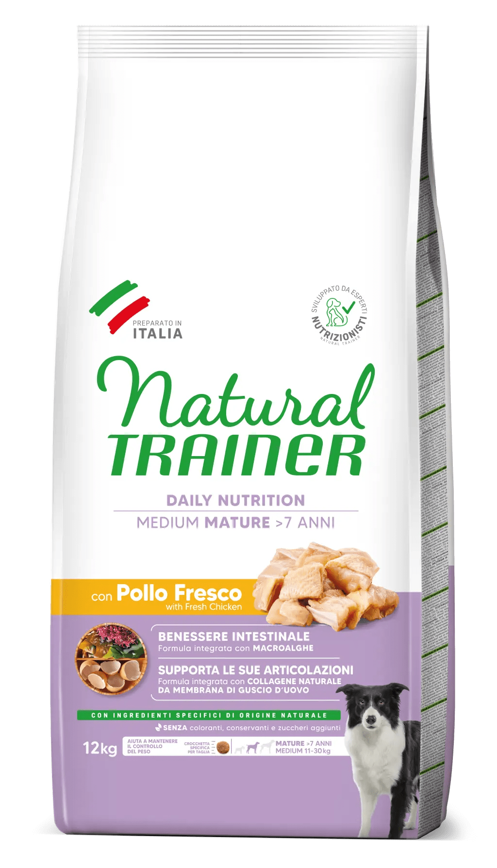 Natural Trainer Medium Mature con Pollo Fresco 12kg