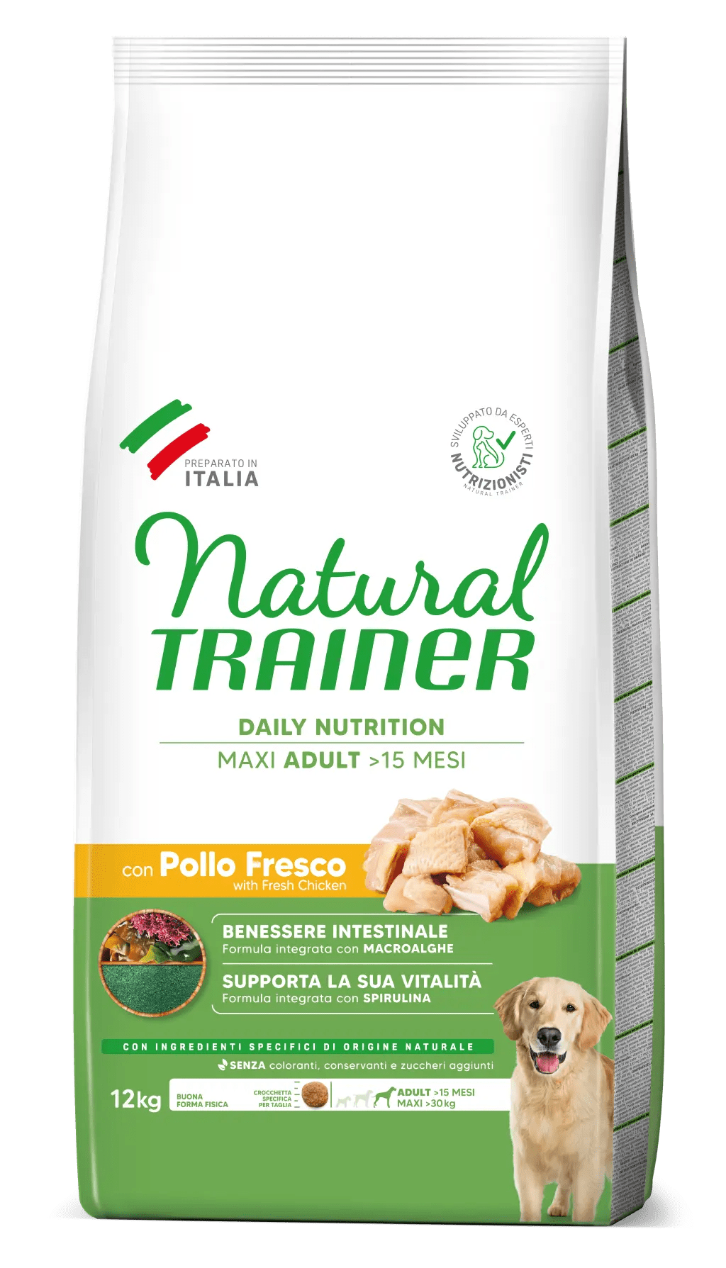 Natural Trainer Maxi Adult con Pollo Fresco 12kg