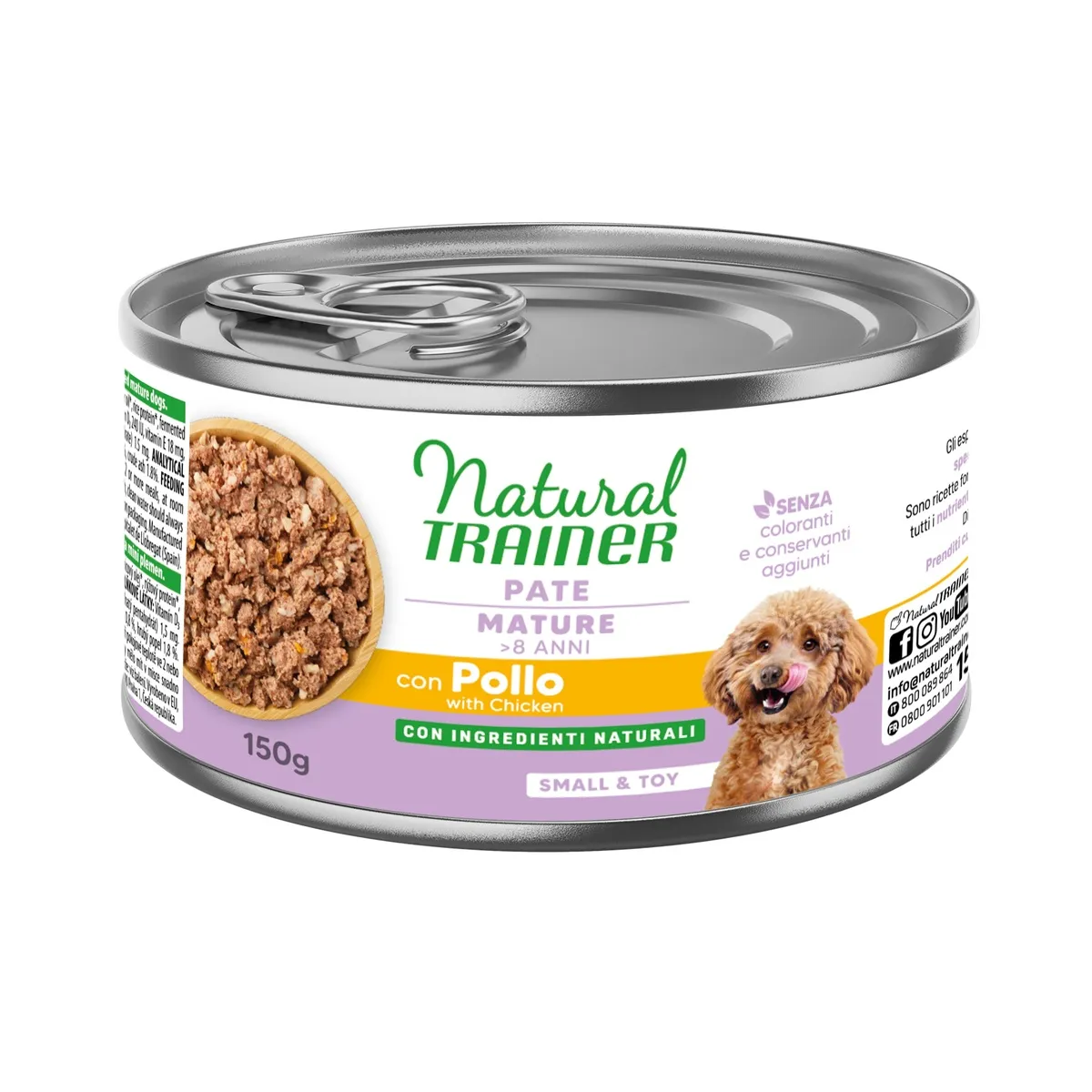 Natural Trainer Mantenimento Paté Small&Toy 150g Pollo - Mature