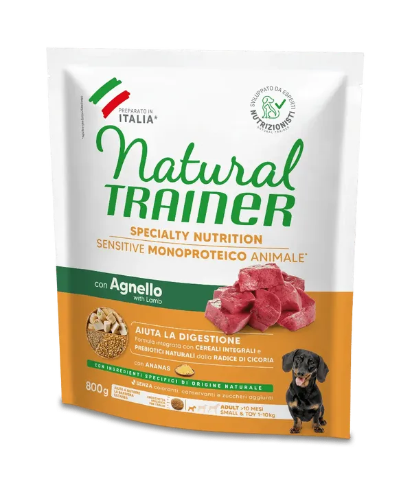 Trainer Sensitive Small&Toy Adult No Gluten con Agnello e Cereali Integrali
