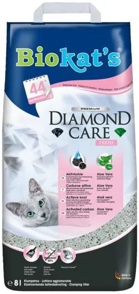 Biokat's Diamond Care Fresh Lettiera Agglomerante per Gatti 8lt