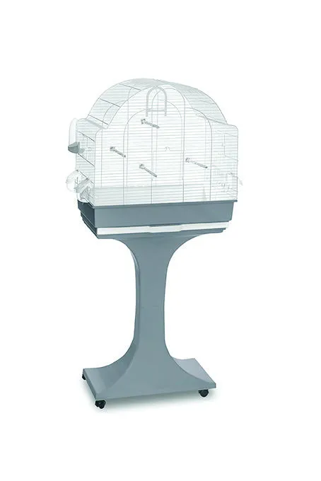 Gabbia Uccelli Chiara Bianca + Stand