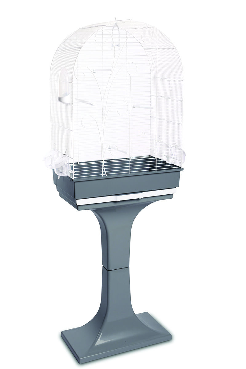 Gabbia Uccelli Evita Bianca + Stand