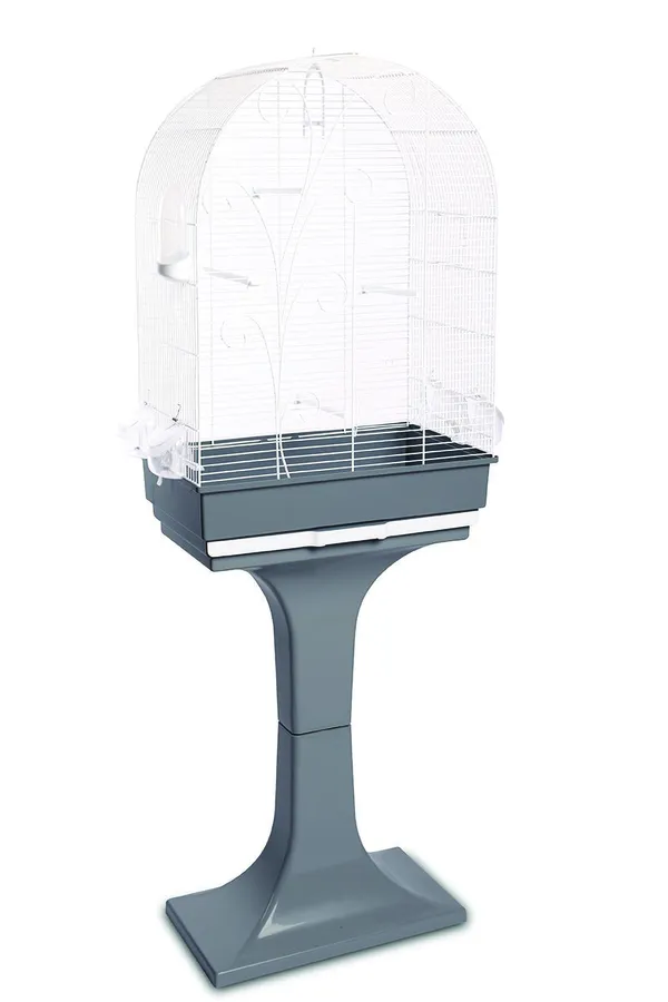 Gabbia Uccelli Evita Bianca + Stand