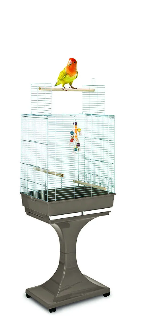 Gabbia Uccelli Soraya Cromo + Stand