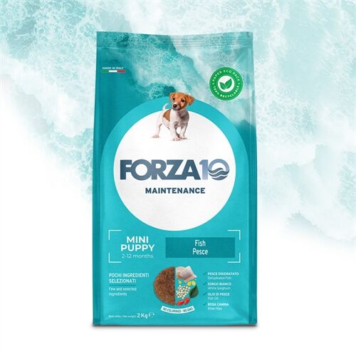 FORZA10 Puppy Mini Pesce 2 kg – Crocchette al Pesce per Cuccioli di Piccola Taglia