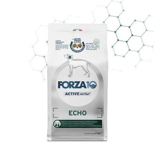 FORZA10 Echo Active – Alimento Dietetico Completo per Cani con Otiti Ricorrenti e Intolleranze Alimentari