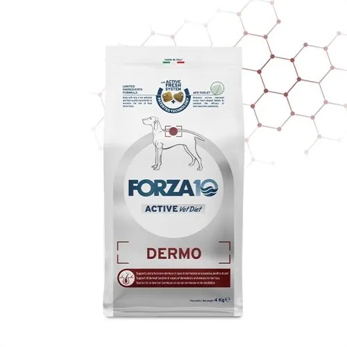 FORZA10 Dermo Active – Alimento Dietetico Completo per Cani con Dermatiti e Intolleranze Alimentari