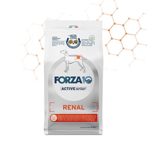 FORZA10 Renal Active 4kg – Alimento Dietetico Completo per Cani con Insufficienza Renale