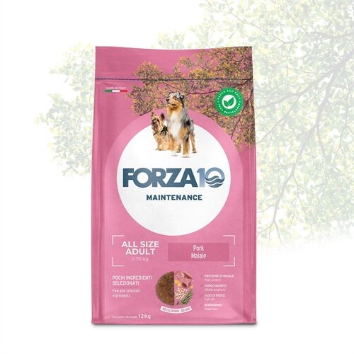 FORZA10 All Size Adult Maiale – Crocchette al Maiale per Cani Adulti di Tutte le Taglie 12kg