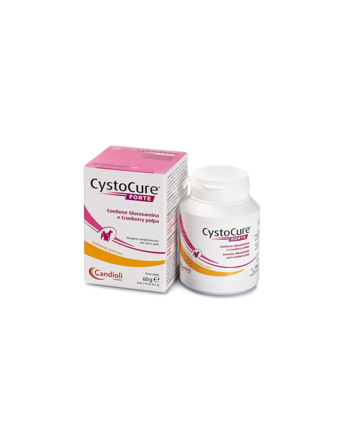 Cystocure Forte 30 Compresse – Integratore per il Benessere delle Vie Urinarie di Cani e Gatti