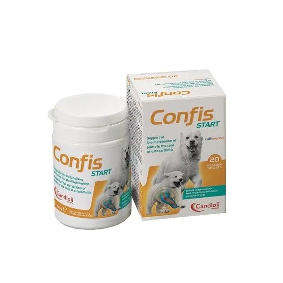 Confis Start Integratore Articolare per Cani 20 Compresse – Supporto a Mobilità, Articolazioni e Cartilagini