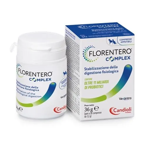 Florentero Complex 30 Compresse – Integratore per l’Equilibrio Intestinale di Cani e Gatti