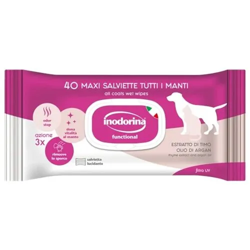Inodorina 40 Salviette Tutti i Manti - Latte