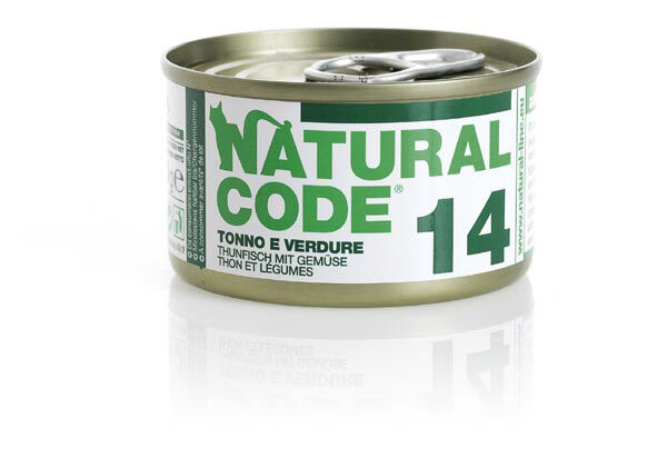 Natural Code Adult 85g Tonno e verdure