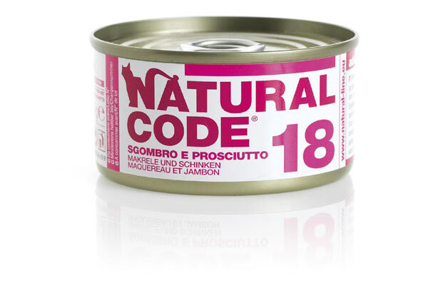 Natural Code Adult 85g Sgombro e prosciutto