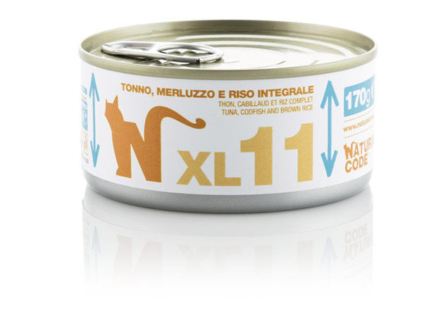 Natural Code XL 170g Tonno, merluzzo e riso