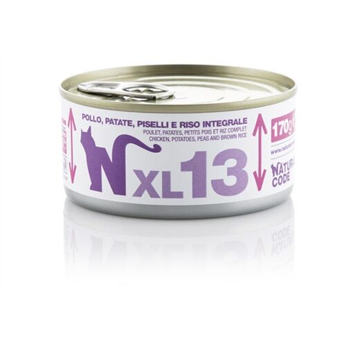 Natural Code XL 170g Pollo, patate, piselli e riso