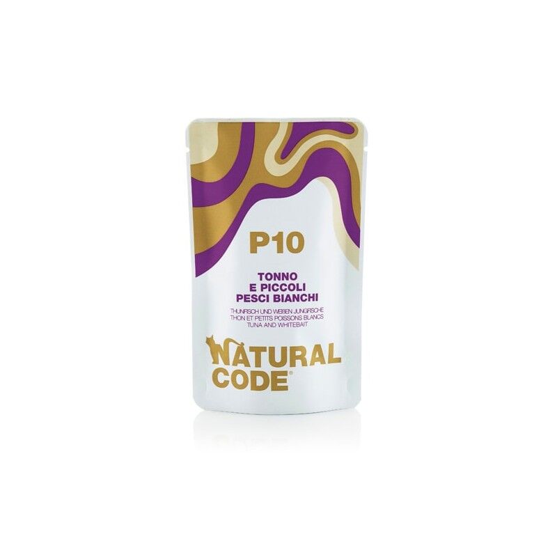 Natural Code Bustine Adult 70g Tonno e piccoli pesci bianchi