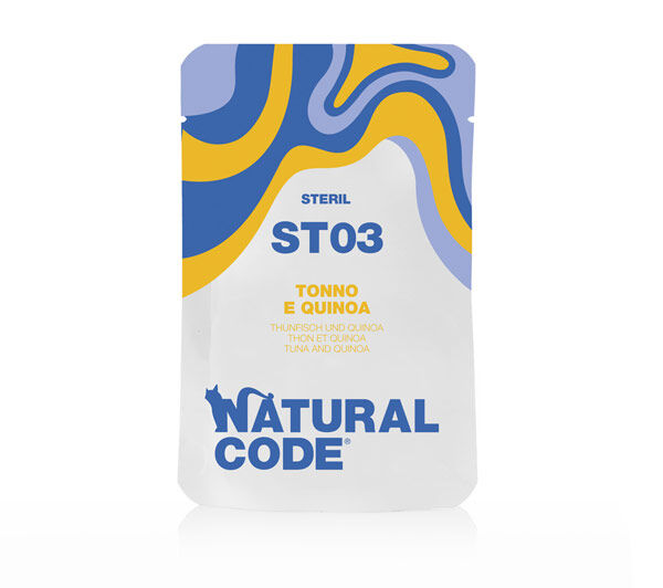 Natural Code Bustine Sterilised 70g Tonnetto e quinoa