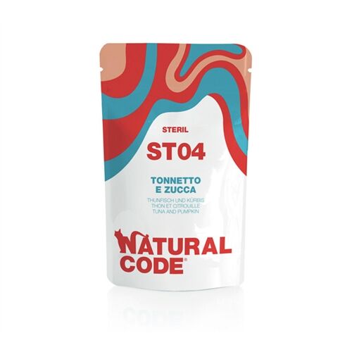 Natural Code Bustine Sterilised 70g Tonnetto e zucca
