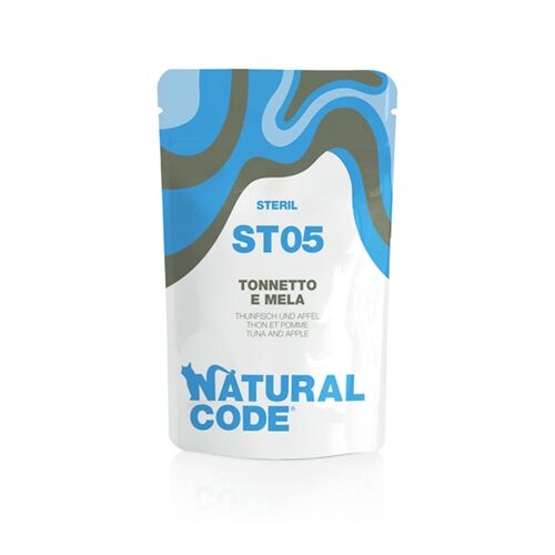 Natural Code Bustine Sterilised 70g Tonnetto e mela