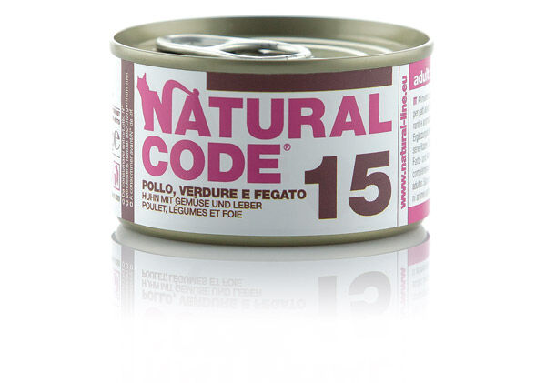 Natural Code Adult 85g Pollo, verdure e fegato