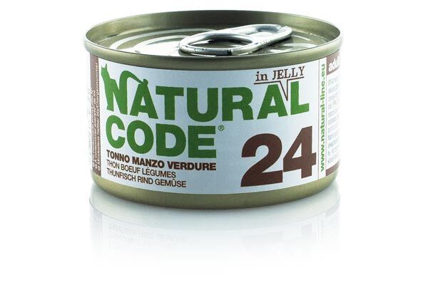 Natural Code Adult 85g Tonno, manzo e verdure