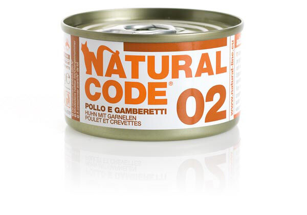Natural Code Adult 85g Pollo e gamberetti