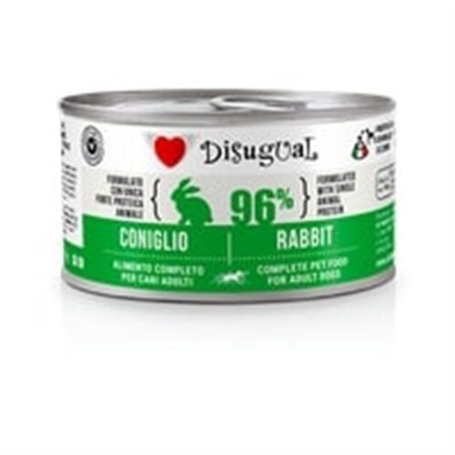 Disugual MonoProtein Small Dog Adult 150g – Alimento Umido Completo Monoproteico per Cani Adulti di Piccola Taglia Coniglio