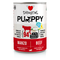 Disugual MonoProtein Puppy Dog 400g – Alimento Umido Completo Monoproteico per Cuccioli Grain Free Manzo