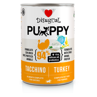 Disugual MonoProtein Puppy Dog 400g – Alimento Umido Completo Monoproteico per Cuccioli Grain Free Tacchino