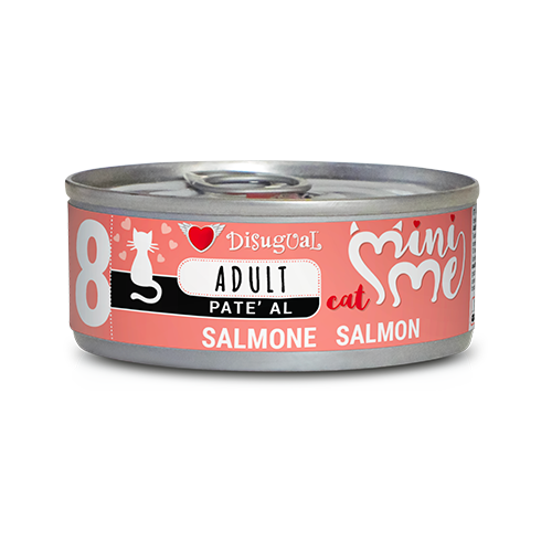 Disugual Mini-Me Adult 85g – Alimento Umido Completo in Paté per Gatti Adulti Salmone